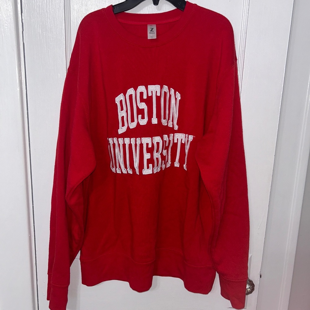 Red Boston University (BU) Crewneck